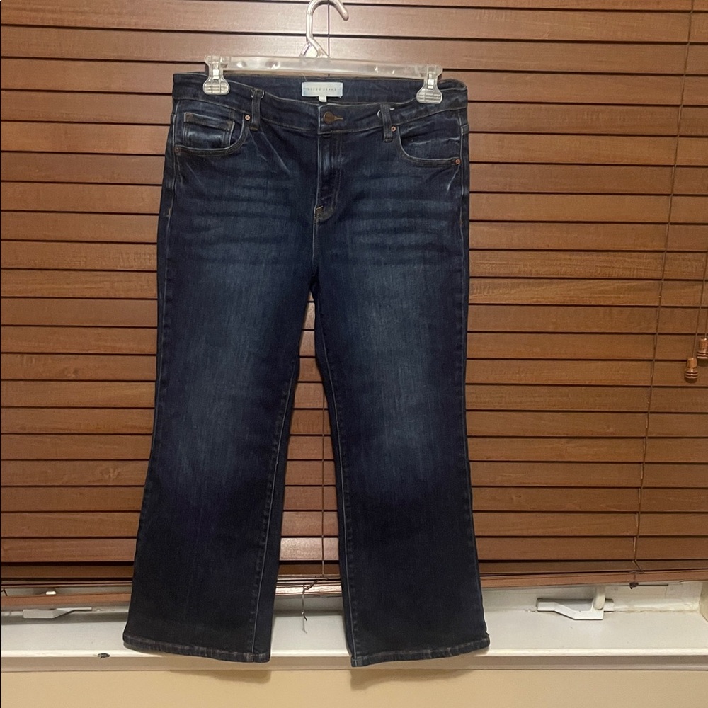 Dark Blue Ankle Jeans